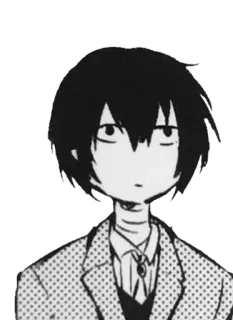 🐾 Osamu Dazai Bungo Stray Dogs Anime, Mangá, Bungo Stray Dogs, Osamu Dazai, Personagem telegram sticker