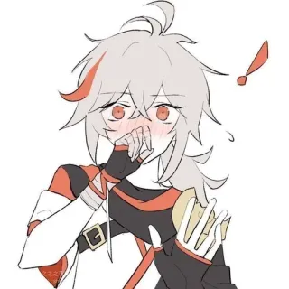 😳 Kaedehara Kazuha Genshin Impact anime, genshin impact, kaedehara kazuha, video game, character, art, fanart telegram sticker