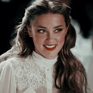 🐬 Amber Heard ภาพเหมือน, ผู้หญิง, นักแสดง, คนดัง, บุคคล telegram sticker