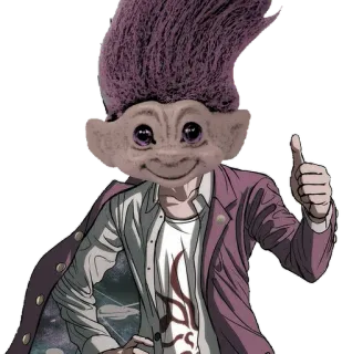👍 Troll, Meme, Drôle, Internet, Personnage, Art numérique telegram sticker