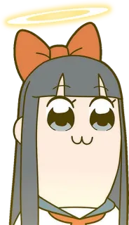 😇 Pipimi Pop Team Epic Anime, Manga, Pop Team Epic, Pipimi, süß, Kawaii telegram sticker