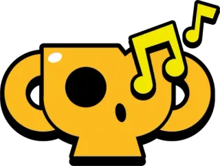 🎶 music, trophy, notes, golden, illustration, sticker telegram sticker
