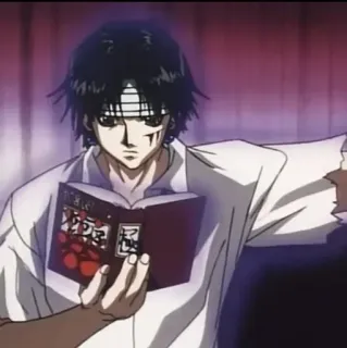 😐 Chrollo Lucilfer Hunter x Hunter Chrollo Lucilfer, Hunter x Hunter, Anime, Manga, Livre, Seinen telegram sticker