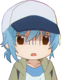 😨 Anime, Cartone animato, Personaggio, Illustrazione, Carino, Manga telegram sticker