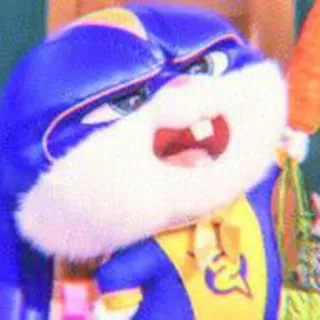 💌 Snowball The Secret Life of Pets rabbit, bunny, animal, pet, cartoon, angry telegram sticker
