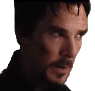 😭 Doctor Strange sad, crying, emotion, movie, marvel, superhero, face telegram sticker