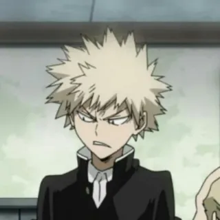 🎭 Katsuki Bakugo My Hero Academia Anime, Karakter, Katsuki Bakugo, My Hero Academia, Manga, Marah telegram sticker