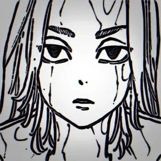 🀄 Anime, Manga, Ritratto, Personaggio, Disegno telegram sticker