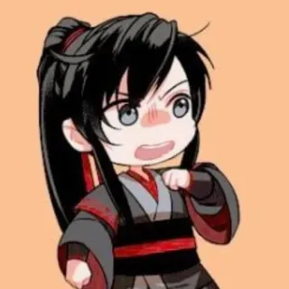 😤 动漫, 漫画, 卡通, Q版, 可爱, 生气, 角色 telegram sticker