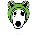 🐸 rana, cartone animato, animale, carino, meme, espressione whatsapp sticker