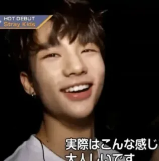 🕊 実際はこんな感じ
大人しいです ผู้ชาย, ยิ้ม, Kpop, Stray Kids, ฮยอนจิน, ไอดอล telegram sticker