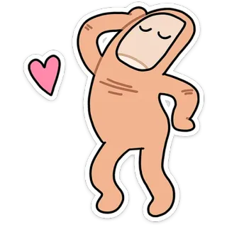 ❤️ finger, zeh, herz, cartoon, aufkleber, süß telegram sticker