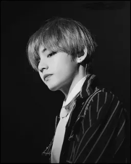➰ V V, BTS, K-pop, singer, celebrity, idol telegram sticker