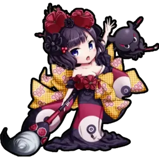 😍 Anime, Personnage, Kimono, Japonais, Art, Dessin animé telegram sticker