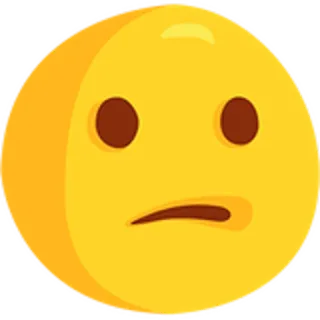 😕 Emoji, Wyrażenie, Zdezorientowany, Niepewny telegram sticker