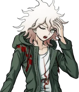 😓 Nagito Komaeda Danganronpa anime, manga, danganronpa, nagito komaeda telegram sticker