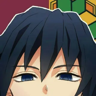 🌊 Giyu Tomioka Demon Slayer Аниме, Клинок, рассекающий демонов, Гию Томиока, Персонаж, Манга telegram sticker