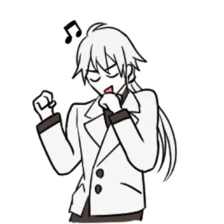 😏 アニメ, 幸せ, ダンス, キャラクター telegram sticker