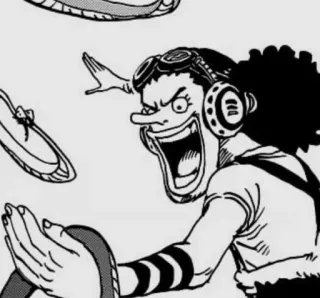 😎 Usopp One Piece Anime, Manga, One Piece, Usopp, Lustig, Charakter telegram sticker