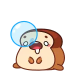 🍞 toast, cute, animal, kawaii, bread, character telegram sticker