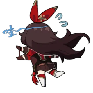 🪔 Amber Genshin Impact Anime, Cartoon, Spiel, Genshin Impact, Amber telegram sticker