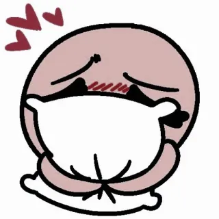 💌 любовь, румянец, милый, сердечки, объятие, подушка telegram sticker