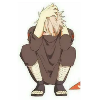 😂 Kakashi Naruto anime, kakashi, naruto, ninja, cartoon, character telegram sticker