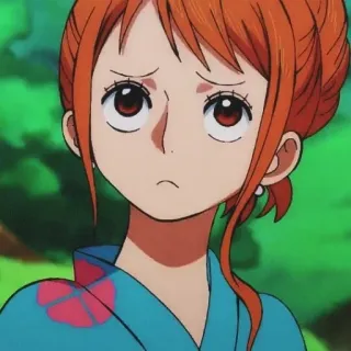 🧡 Nami One Piece Anime, One Piece, Nami, Cartoon telegram sticker