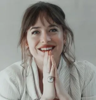 🙏 Dakota Johnson Dakota Johnson, aktris, selebriti, wanita, potret telegram sticker