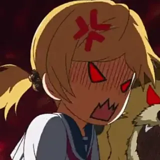 ✨ anime, angry, blush, annoyed, expression telegram sticker