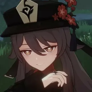 😏 Hu Tao Genshin Impact anime, video game, hu tao, genshin impact, character, game telegram sticker