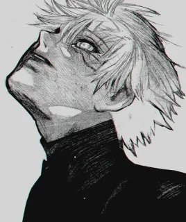 💩 Ken Kaneki Tokyo Ghoul Аниме, Манга, Персонаж, Токийский гуль, Кен Канеки whatsapp sticker
