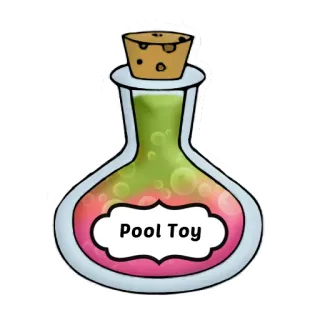 🍹 Pool Toy potion, pool toy, bottle, sticker, cartoon telegram sticker