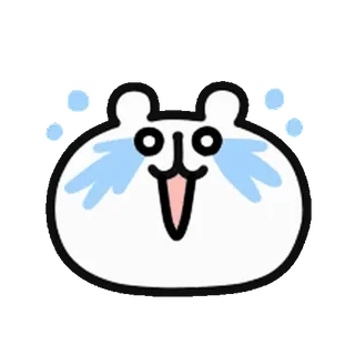💨 płacz, łzy, emotikon, słodki, smutny, naklejka telegram sticker