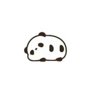 😕 Panda, Animal, Mono, Kawaii telegram sticker