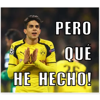 🤷 PERO QUÉ HE HECHO! spanish, pero qué he hecho, man, question, soccer, football telegram sticker