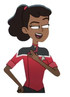 🖖 Beckett Mariner Star Trek: Lower Decks star trek, beckett mariner, lower decks, desenho animado, série, espaço, personagem telegram sticker