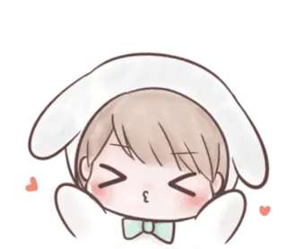 🤗 Kartun, Lucu, Kelinci, Kawaii, Karakter, Menggemaskan telegram sticker