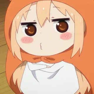 ✨ Umaru Doma Himouto! Umaru-chan Anime, Umaru, Himouto, Chibi, Lindo, Sudadera con capucha, Tonto telegram sticker
