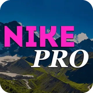 🍑 NIKE PRO Nike, Pro, Montanhas, Logo, Marca telegram sticker