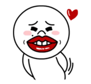💋 desenho animado, adesivo, amor, coração, expressão, emoticon telegram sticker
