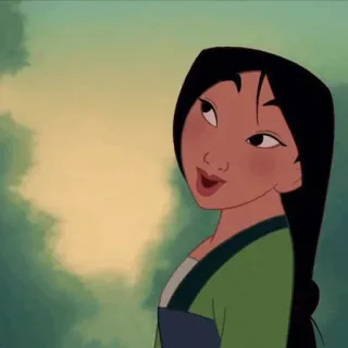 🌿 Mulan Mulan, Disney, animated, character, movie telegram sticker