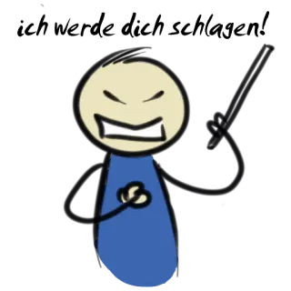 😡 Someone's Angry!! wütend, strichmännchen, cartoon, emotion whatsapp sticker