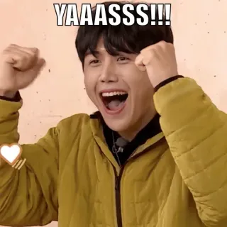 ✊ YAAASSSS!!! excité, fête, heureux, joyeux, succès telegram sticker