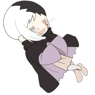 😪 애니메이션, 치비, 만화, 귀여운 telegram sticker