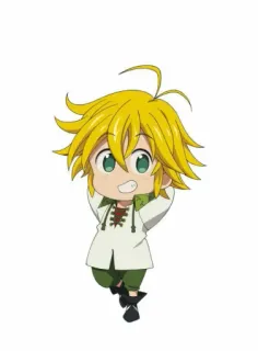 😄 Meliodas The Seven Deadly Sins Anime, Chibi, Meliodas, The Seven Deadly Sins, Personaje, Manga telegram sticker