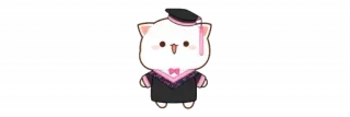 🫖 kelulusan, topi toga, kucing, imut, kartun, kawaii, hewan, topi kelulusan telegram sticker