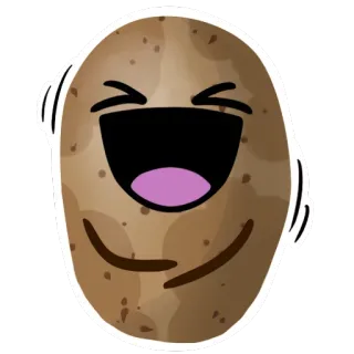 Funny Potato @stickersb2b telegram stickers