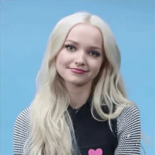 🌈 Dove Cameron attrice, cantante, celebrità, capelli biondi, ritratto telegram sticker