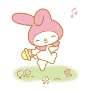 ✳️ My Melody มายเมโลดี้, ซานริโอ้, น่ารัก, คาวาอิ, กระต่าย, กระต่าย telegram sticker
